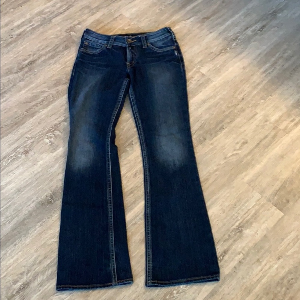 Suki Silver Jeans. Size 27L34